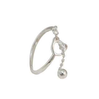 [FreeShip]Nhẫn Bạc Ý 925 Chuông Mèo
