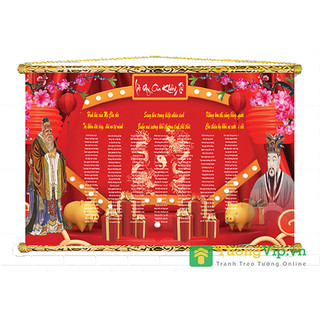 Tranh liễn lời dạy - lời dạy của đức khổng tử 03 - vải canvas cao cấp