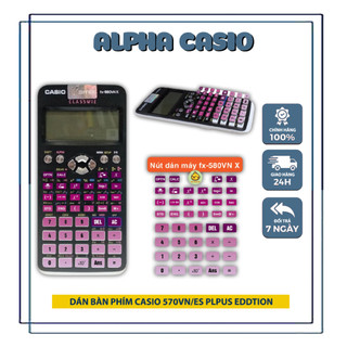 Dán bàn phím casio fx 580vnx full tím