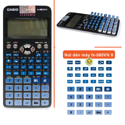 Dán bàn phím casio fx 580vnx full tím