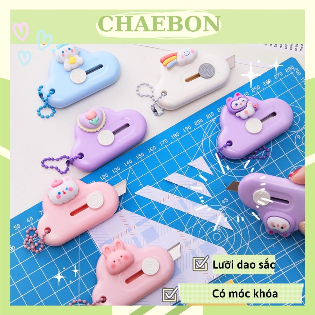 Dao rọc giấy hình đám mây dễ thương có thể làm móc khóa CHAEBON D02