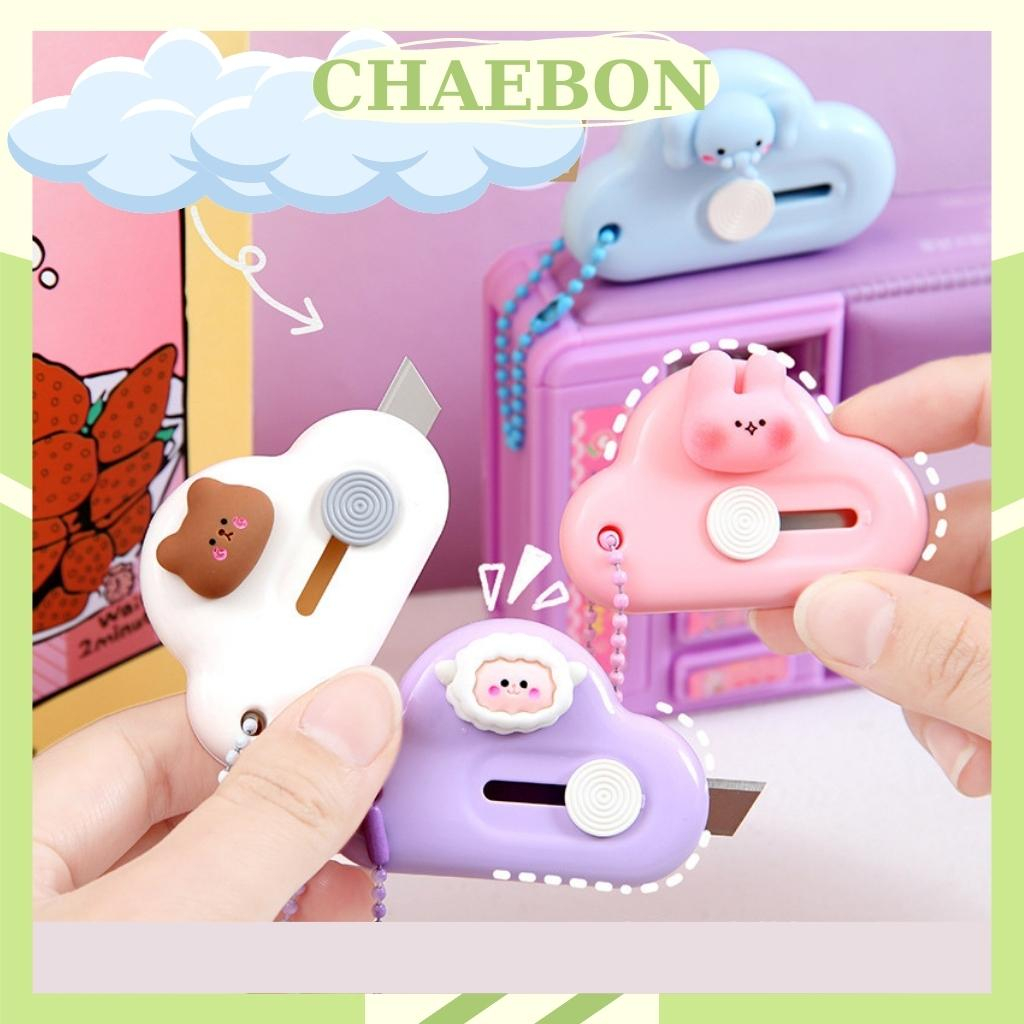 Dao rọc giấy hình đám mây dễ thương có thể làm móc khóa CHAEBON D02