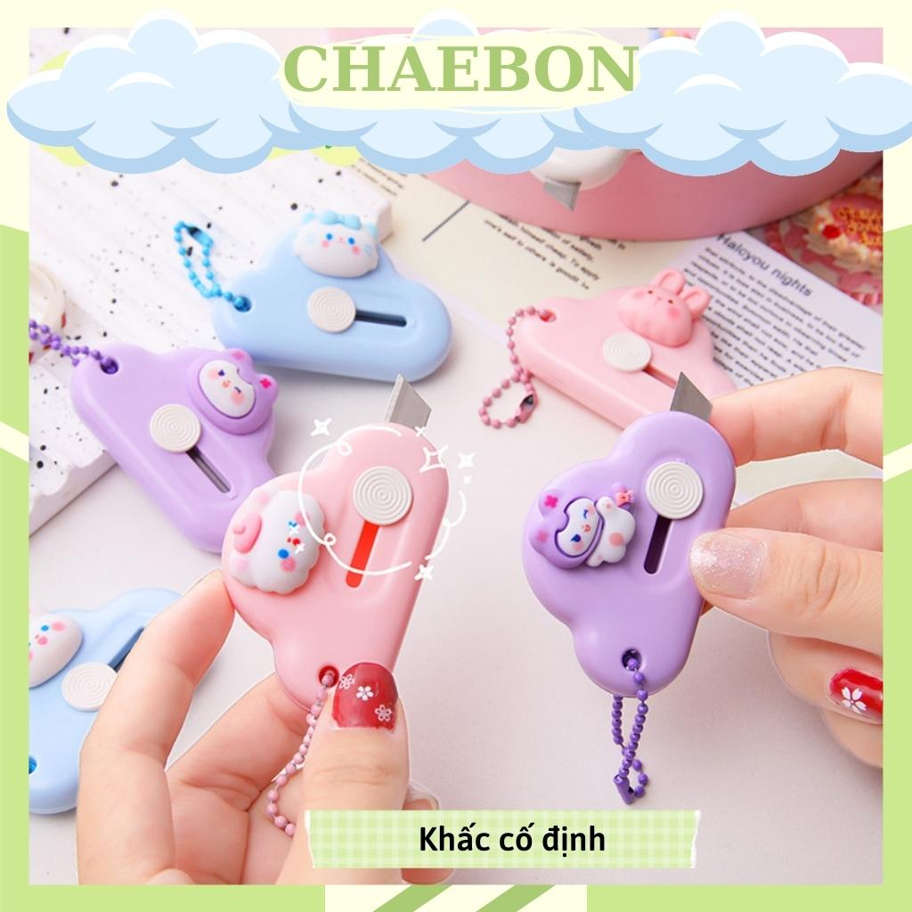 Dao rọc giấy hình đám mây dễ thương có thể làm móc khóa CHAEBON D02