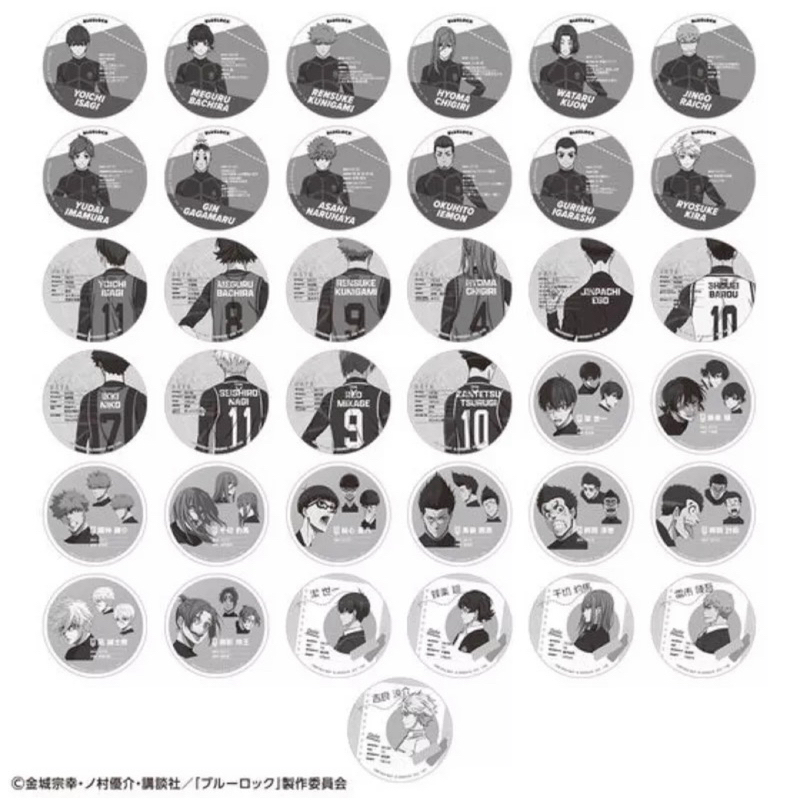 Thẻ nhân phẩm lót cốc Coaster BLUE LOCK