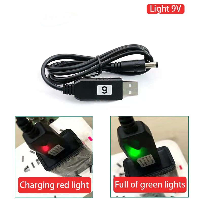 Cáp sạc USB máy hút bụi cầm tay-  có đèn LED báo đầy pin