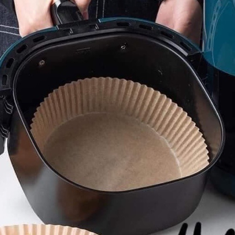 Giấy Lót Nồi Chiên Không Dầu, Sét 50 Miếng Giấy Nến Vàng Lót Nồi Chiên Không Dầu