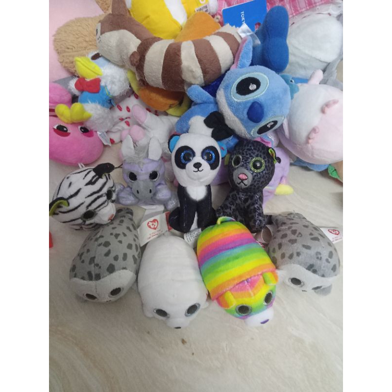 Gấu bông tem ty mắt thủy tinh size khoảng 5cm