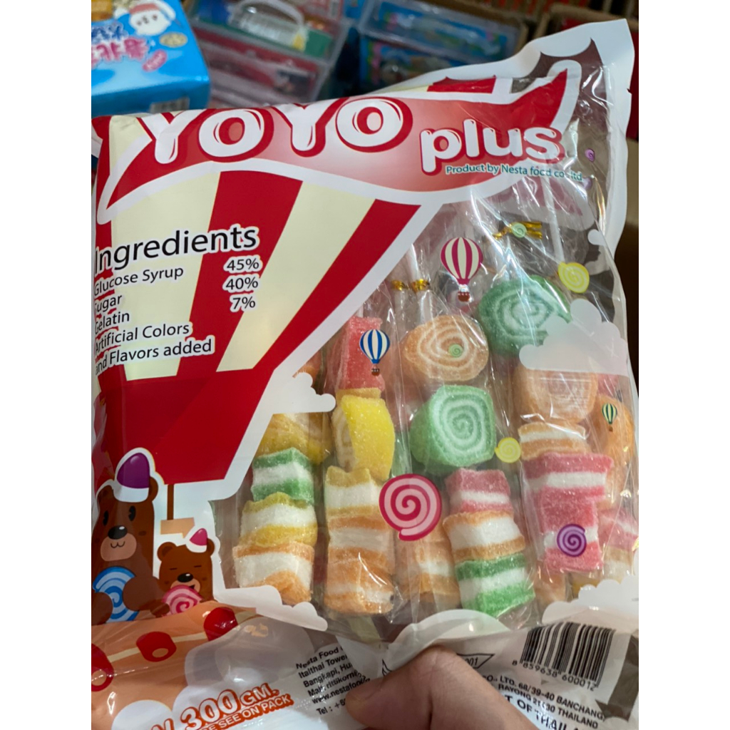 Kẹo dẻo xiên que YoYo Thái Lan gói 300g