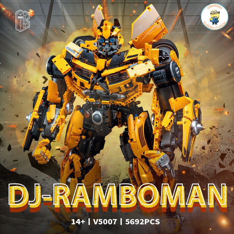 Đồ Chơi Lắp Ráp Xếp Hình Mô Hình Robot Đại Chiến Bumblebee Transformers Octobot Tỉ Lệ 1:8 No.V5007 Với 5600+ Mảnh Ghép