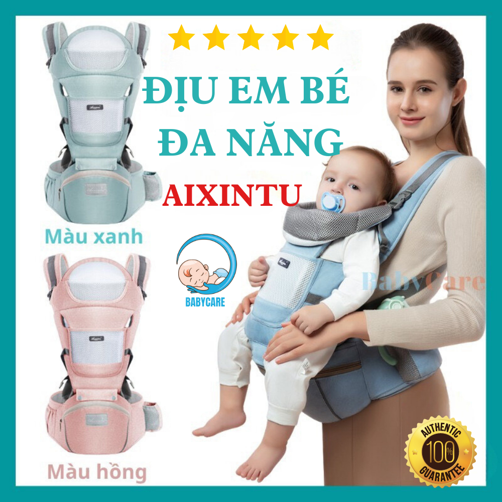 Địu Em Bé Aixintu Chính Hãng, Địu Chống Gù BabyCare Cho Bé Từ 0-36 Tháng Tuổi