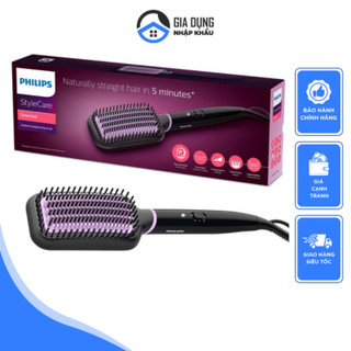 Lược chải duỗi tóc philips bhh880/00, máy là tóc, duỗi tó thẳng tự nhiên, công nghệ thermoprotect, nhập đức, bh 12tháng