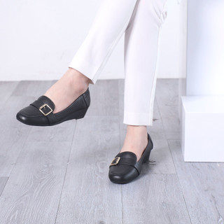 Giày Búp Bê Pixie Đế Xuồng Da Thật Gắn Khoá X596