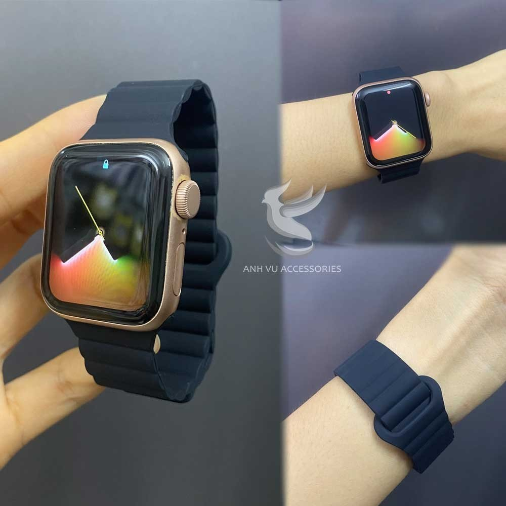 Dây Silicol hit phối 2 màu cho Đồng hồ thông minh A,W, đủ size 38/40/41/42/44/45/49mm