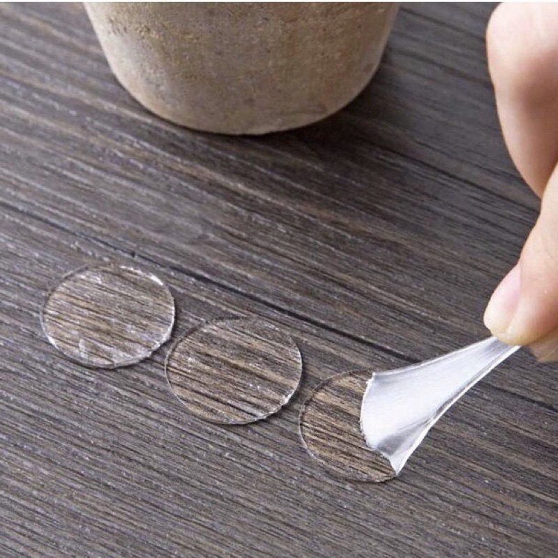 Set miếng dán hình tròn 2 mặt - dán mô hình lên taplo ô tô