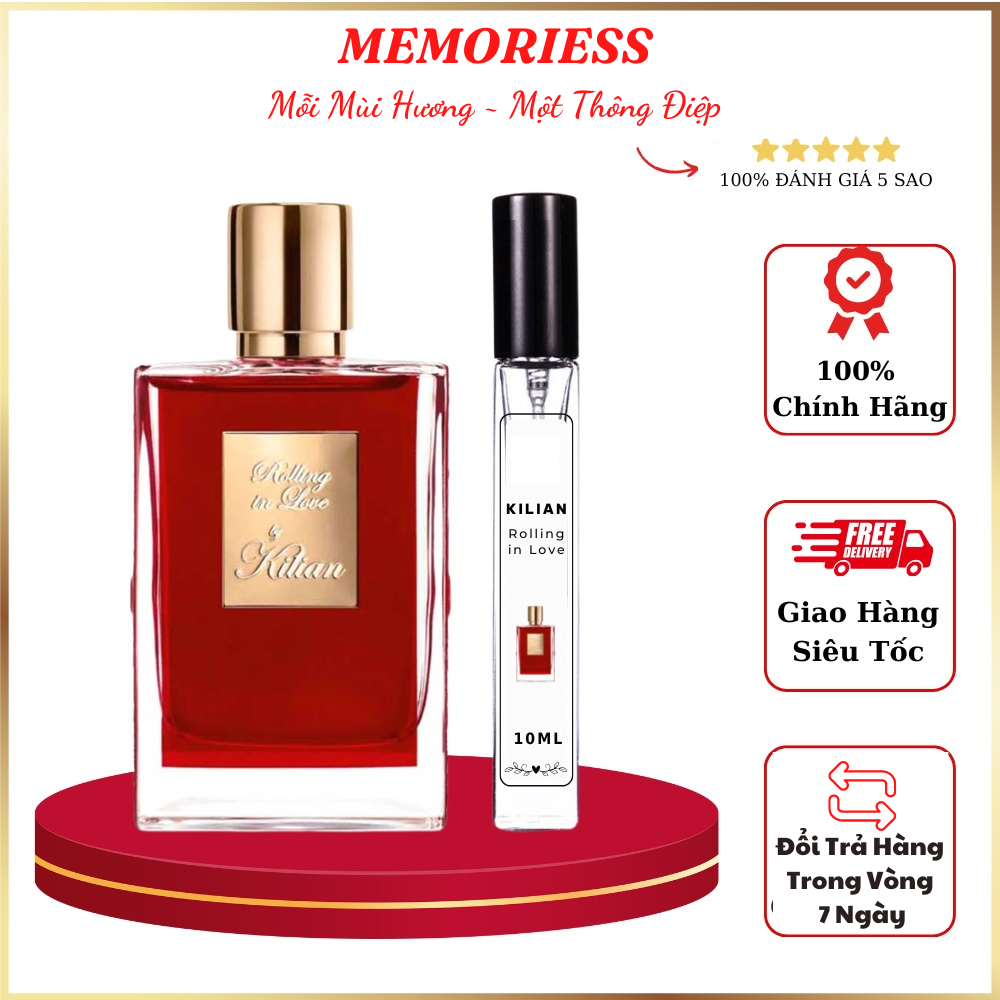 Kilian Rolling in Love EDP - Nước hoa Unisex mẫu thử chiết 10ml (dầu thơm). Thơm lâu 24h_Quyến Rũ [mermoriess]