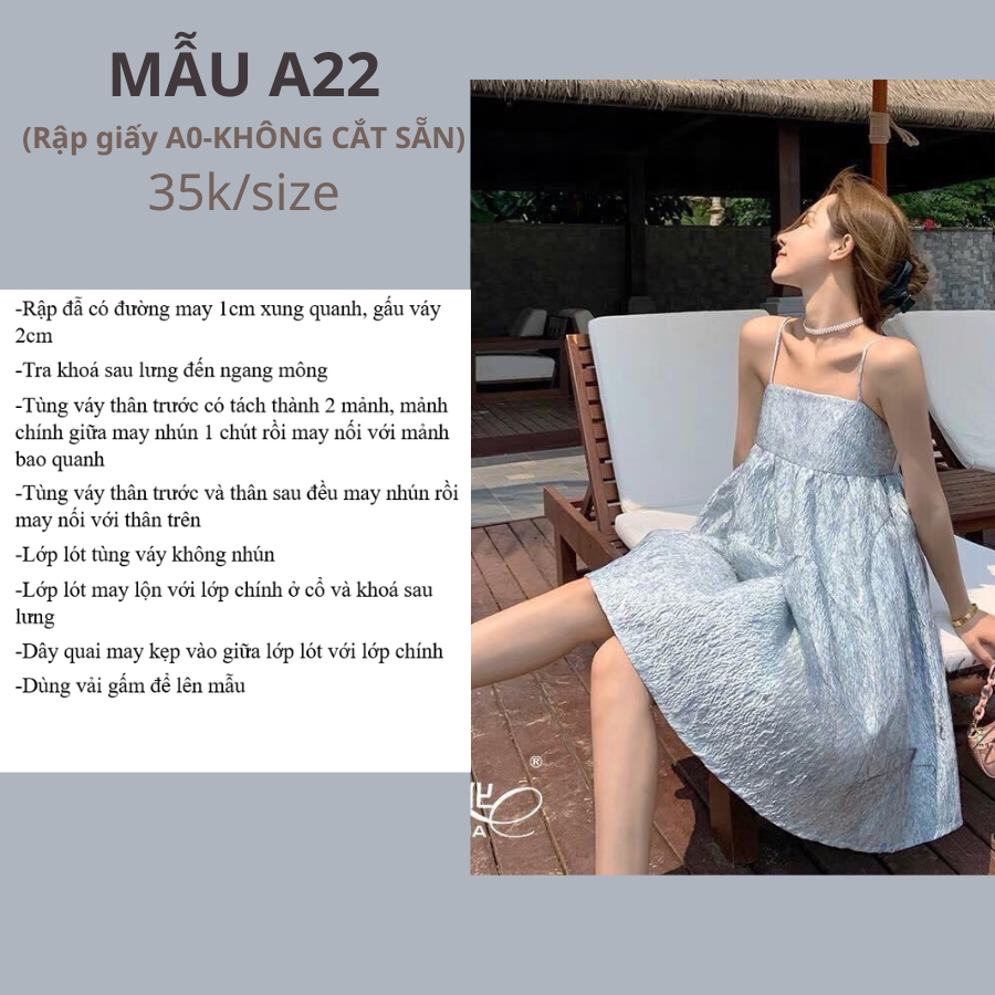 RẬP GIẤY A0 VÁY A22