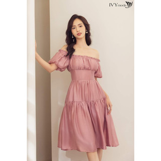 đầm trễ vai xòe tầng dễ thương bigsize (thời trang bigsize vicky.g - anitagreen) QN0623