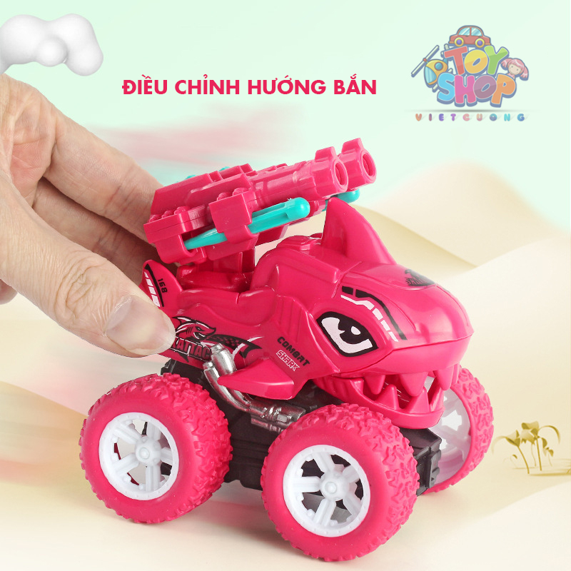 Xe Đồ Chơi Xe Tăng Cá Mập Biến Hình Động Cơ Quán Tính
