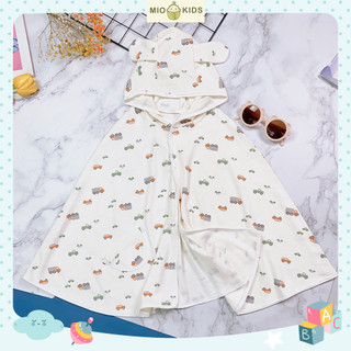 Áo choàng chống nắng cotton trẻ em kiểu dáng Hàn Quốc