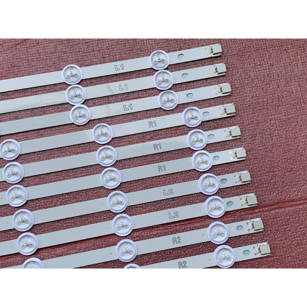 LED TIVI LG 42LN5110 42LN5200 42LN5400 42LA6200 6916L-1509A 1510A 1511A 1512A MỚI 100%, BỘ 10 THANH, MỖI THANH 5 BÓNG 3V