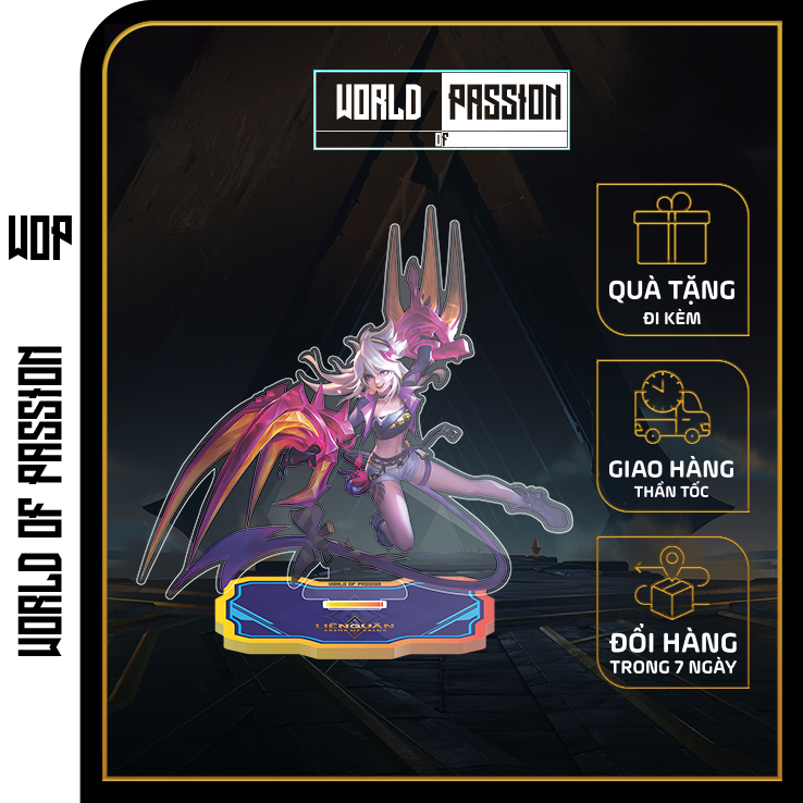 Mô Hình Nhân Vật Aoi Tiểu thư Áo Đen Trong Game Liên Quân Mobile