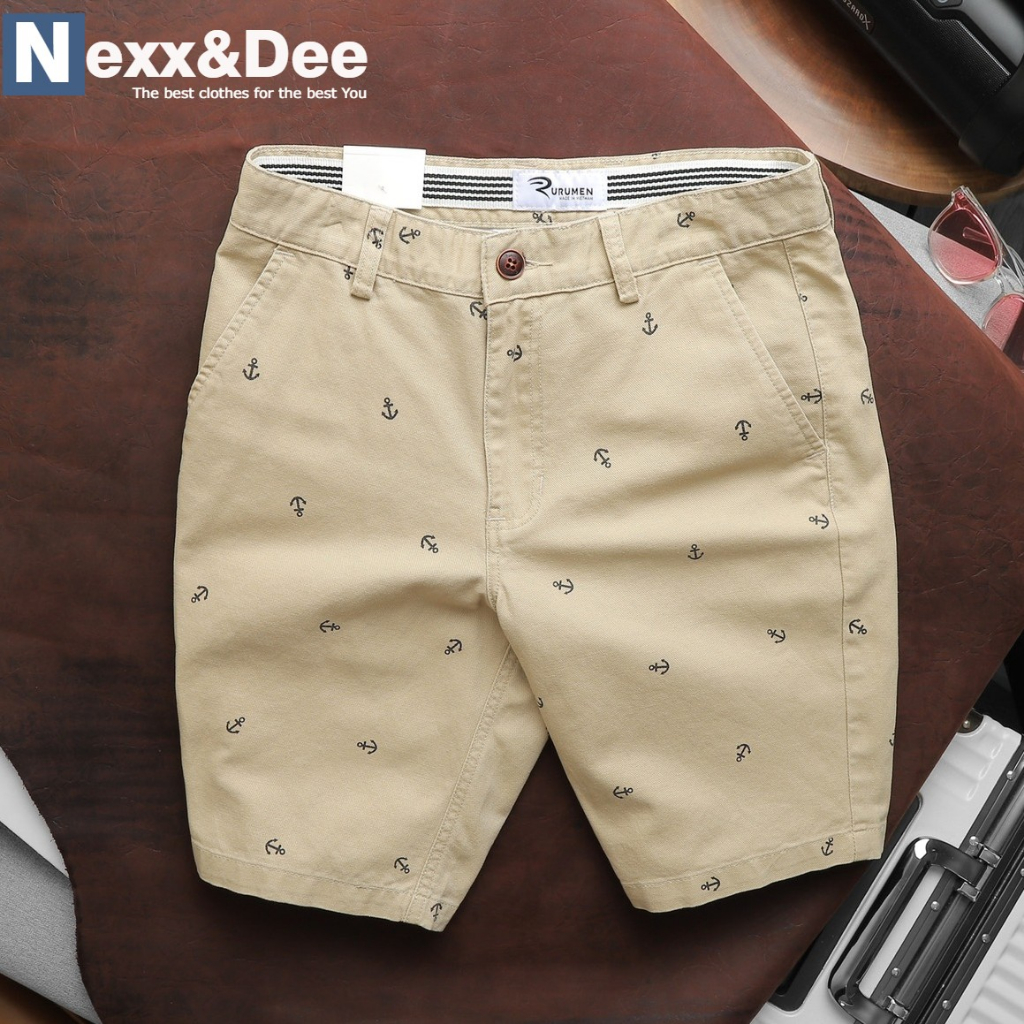 Quần short kaki nam họa tiêt chấm bi Nexx&amp;Dee cao cấp ND02