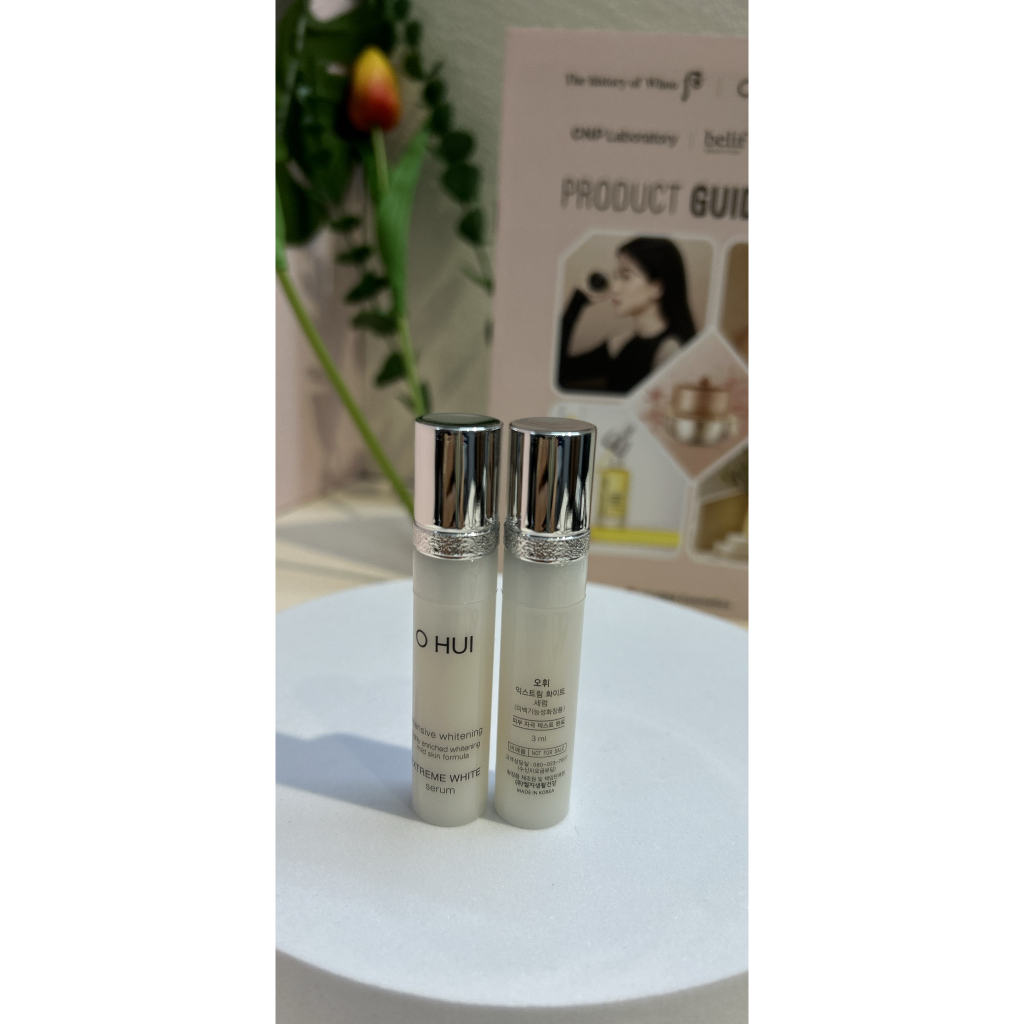Combo 2 tinh chất dưỡng trắng da ohui ( mini 3 ml )