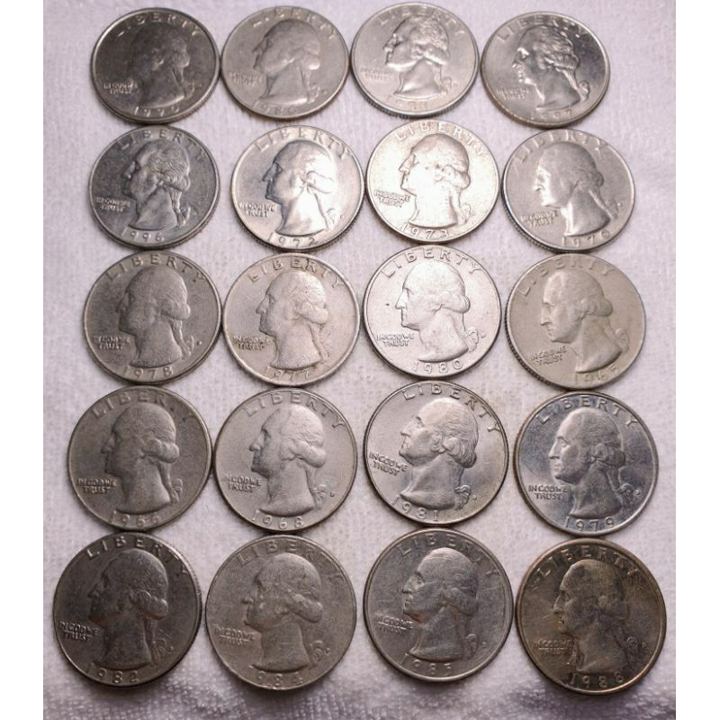 Xu Mỹ 25 Cent Phục Vụ Quý Khách theo Năm Sinh