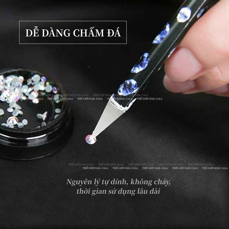 Sáp chấm đá - bút đính đá nail chuyên dụng- chấm đá sáp