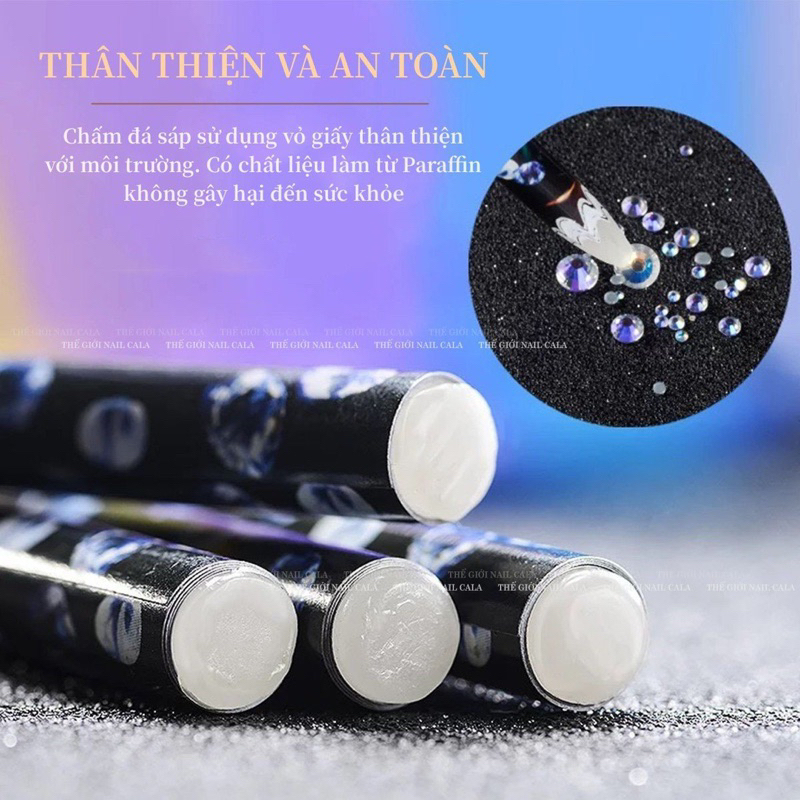 Sáp chấm đá - bút đính đá nail chuyên dụng- chấm đá sáp
