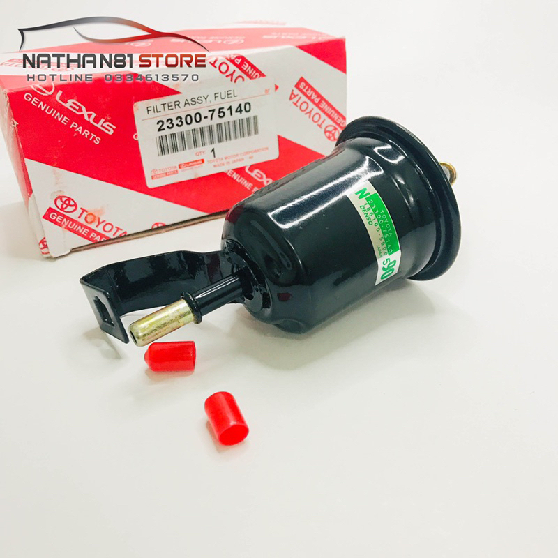 Lọc xăng (lọc nhiên liệu trong khoang động cơ) xe Innova, Fortuner, Hilux (Mã sản phẩm: 2330075140)