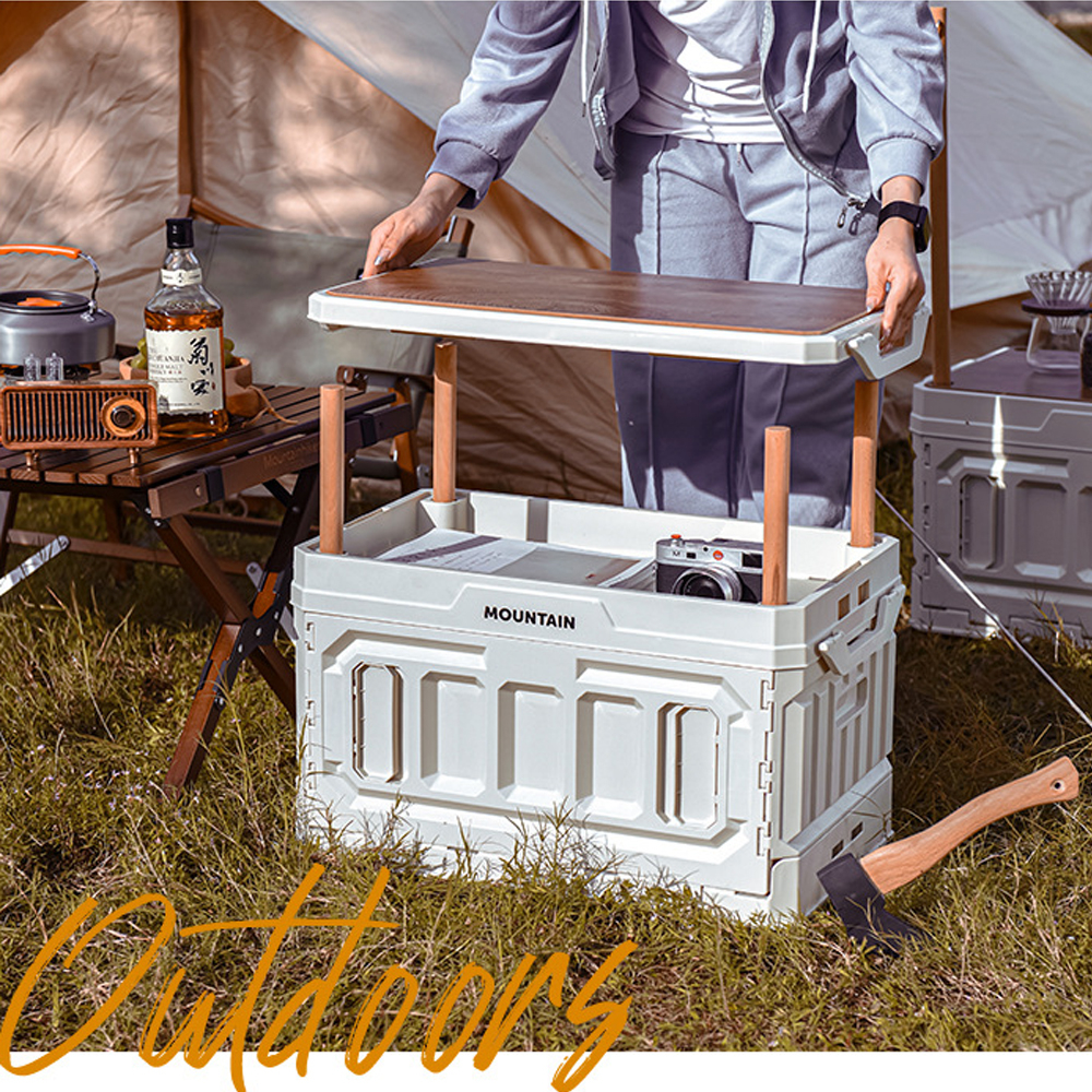 Thùng Đựng Đồ Gấp Gọn Kiêm Làm Mặt Bàn Mang Đi Du Lịch Dã Ngoại