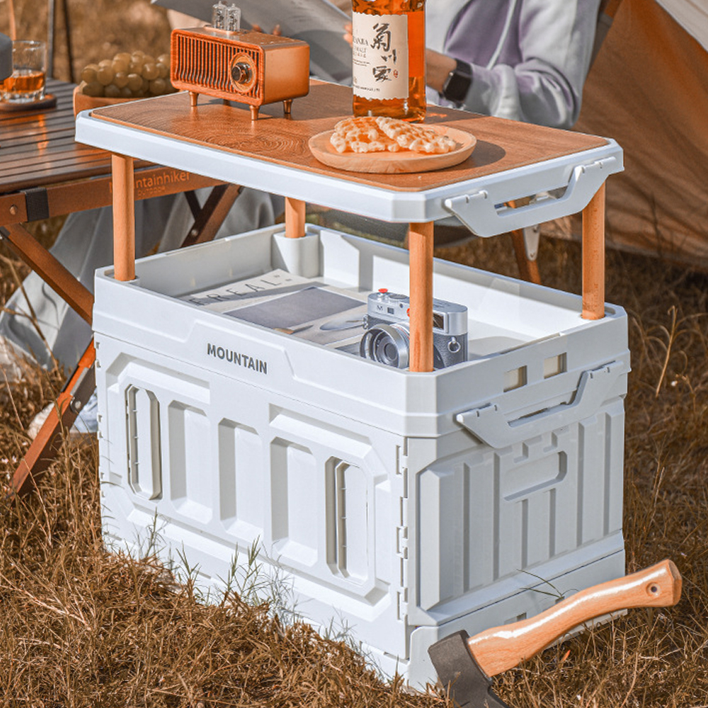 Thùng Đựng Đồ Gấp Gọn Kiêm Làm Mặt Bàn Mang Đi Du Lịch Dã Ngoại