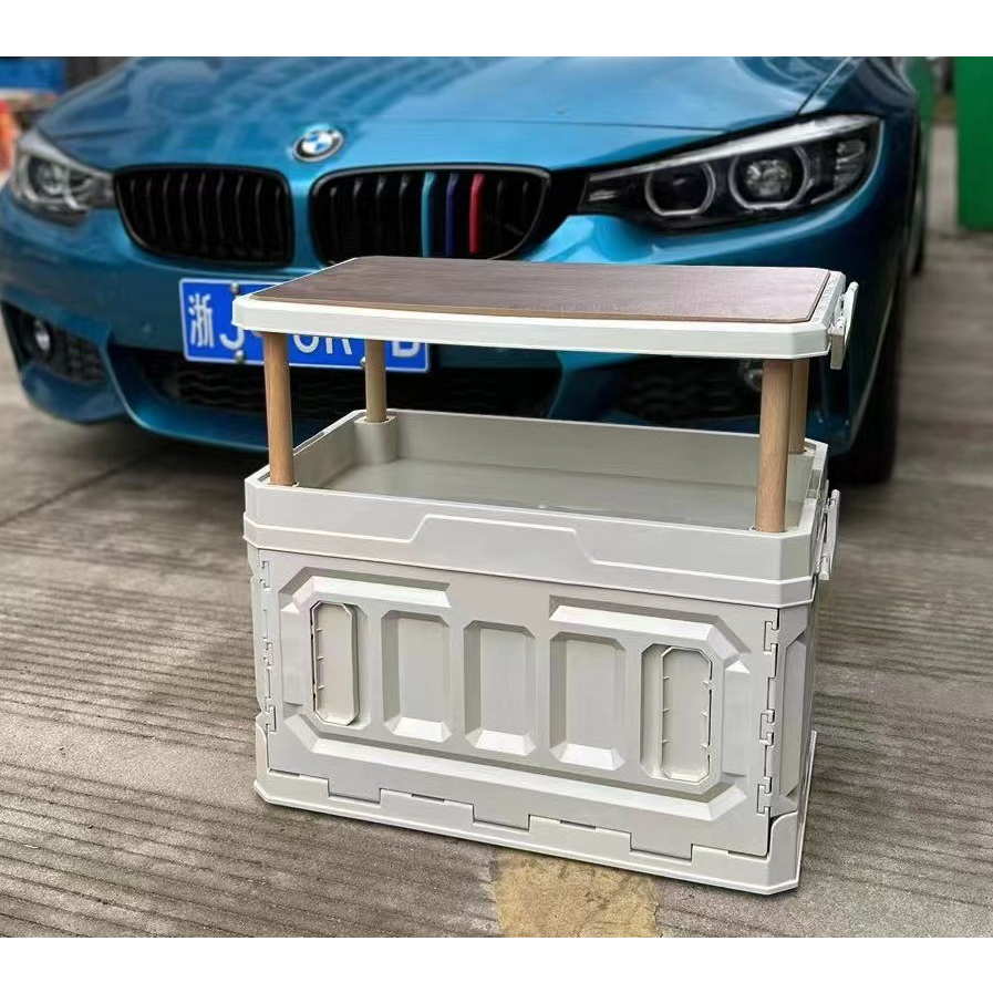 Thùng Đựng Đồ Gấp Gọn Kiêm Làm Mặt Bàn Mang Đi Du Lịch Dã Ngoại