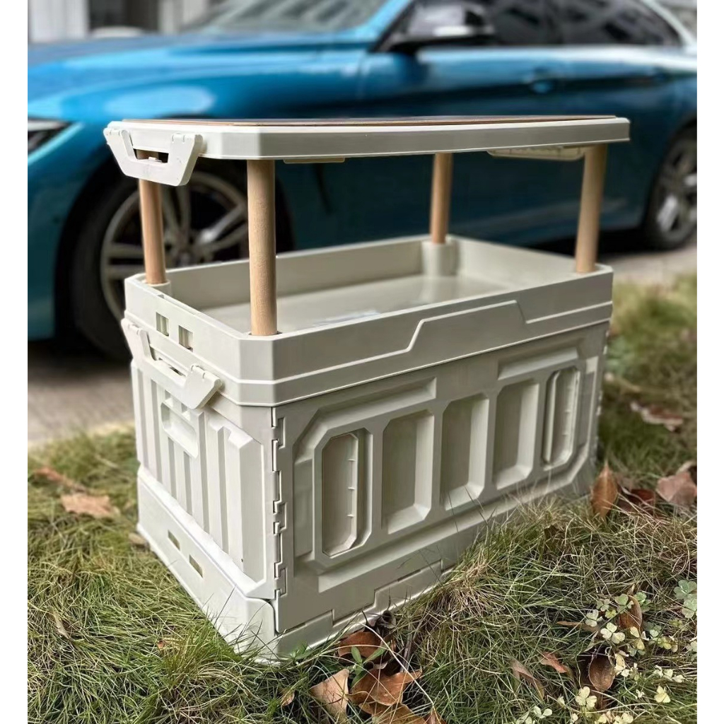 Thùng Đựng Đồ Gấp Gọn Kiêm Làm Mặt Bàn Mang Đi Du Lịch Dã Ngoại