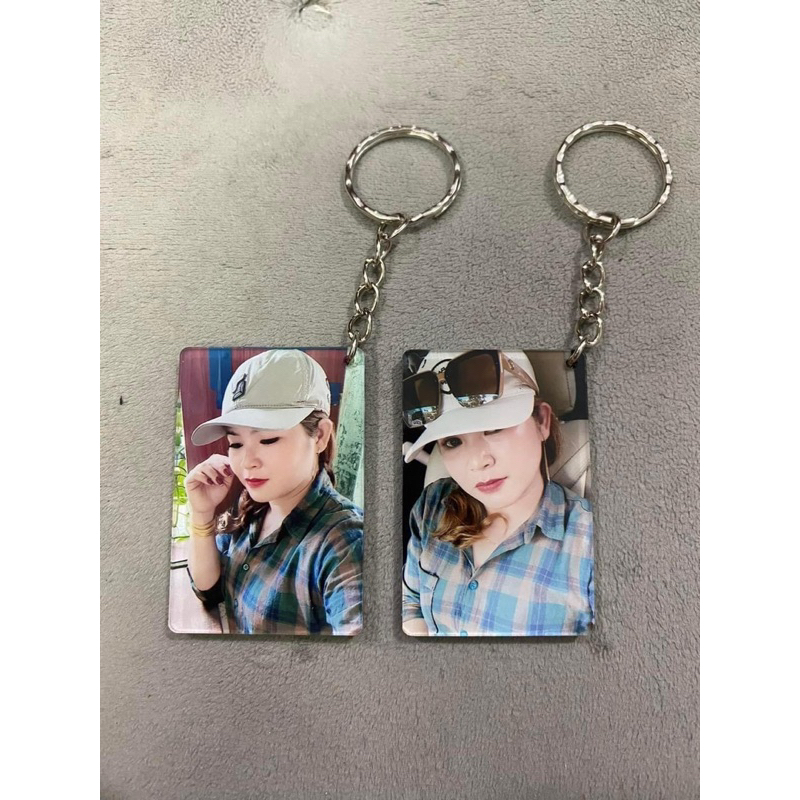 Móc khóa mica in 2 mặt theo yêu cầu