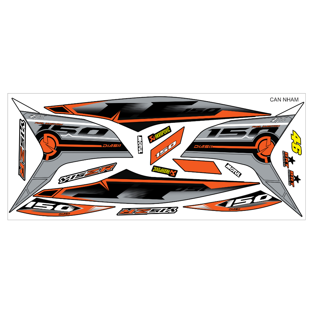 Tem rời ex 150 siêu đẹp