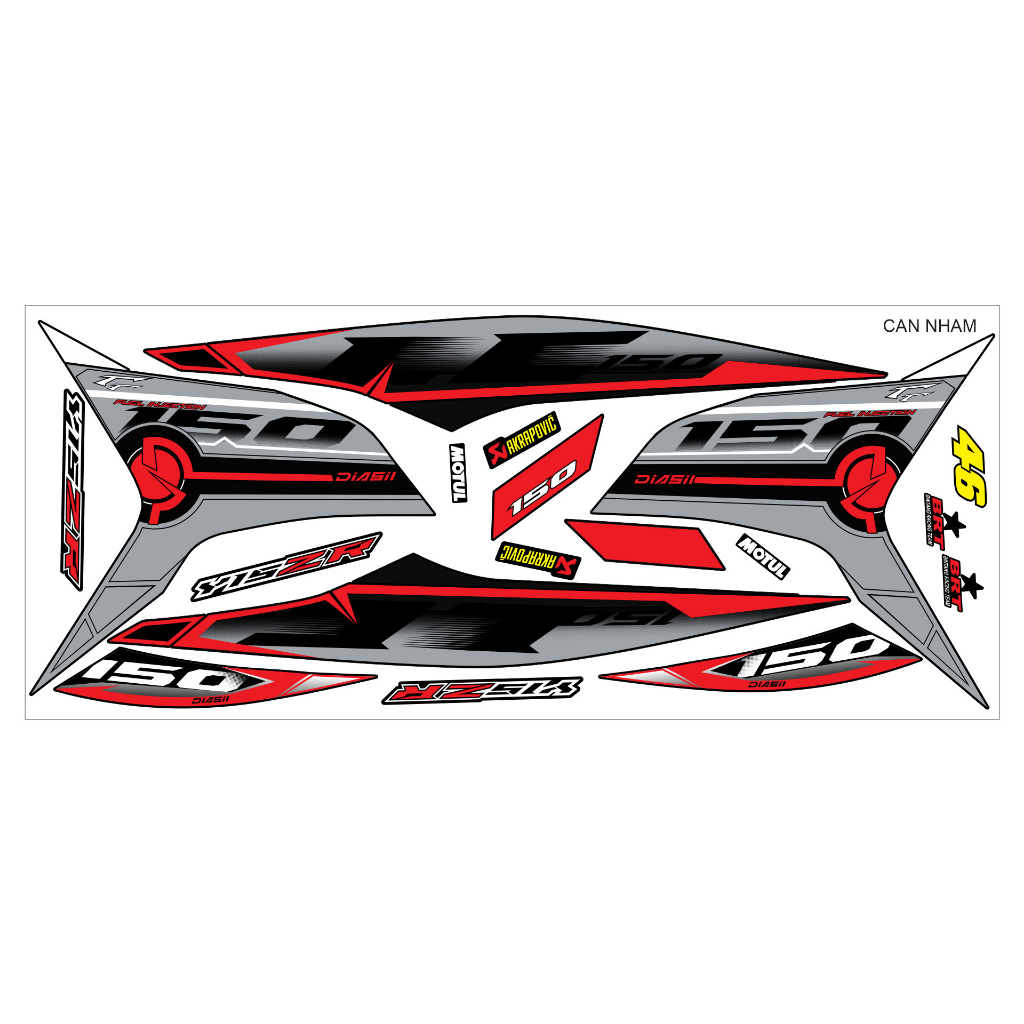 Tem rời ex 150 siêu đẹp