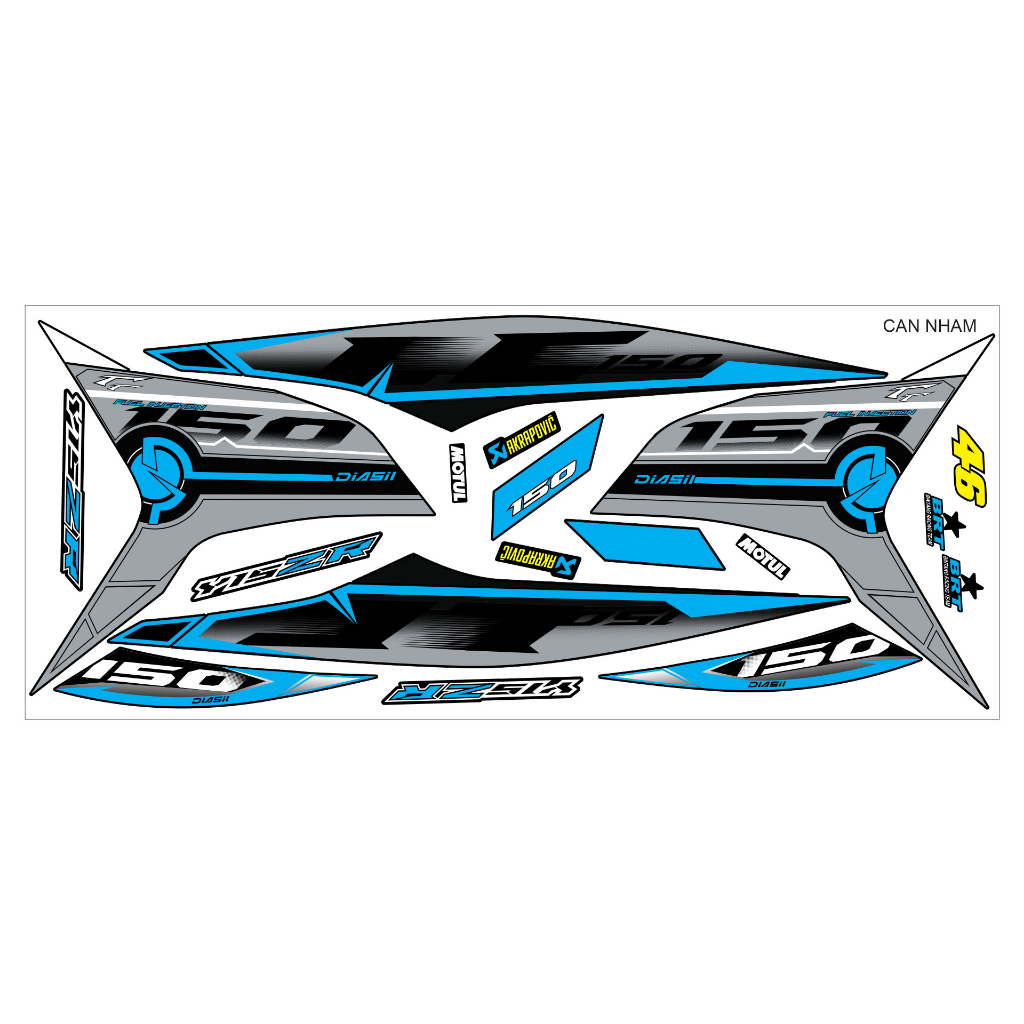 Tem rời ex 150 siêu đẹp