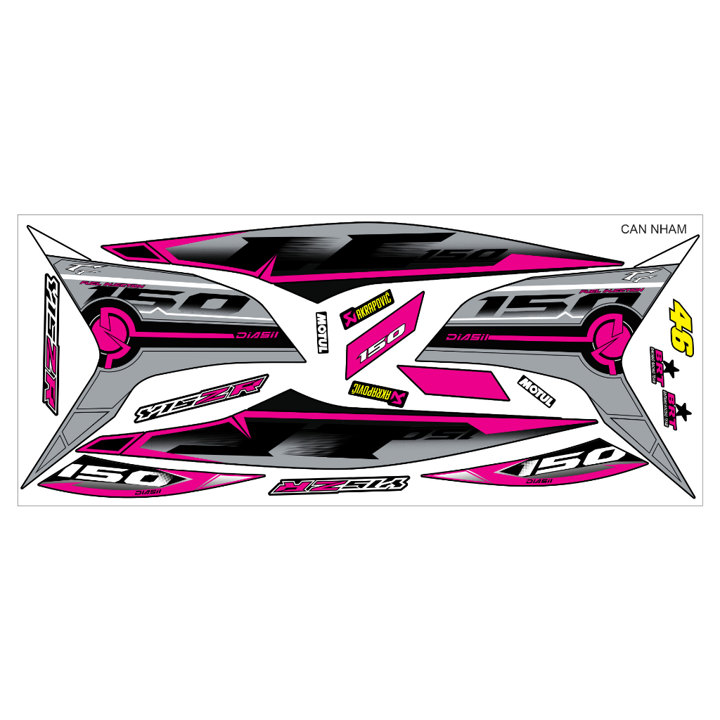 Tem rời ex 150 siêu đẹp