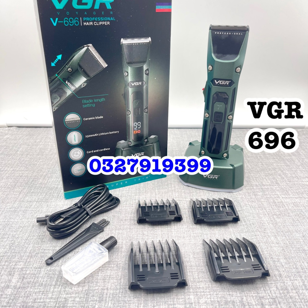 ✅freeship✅ Tông đơ cắt tóc chuyên nghiệp VGR 696 -có tăng tốc