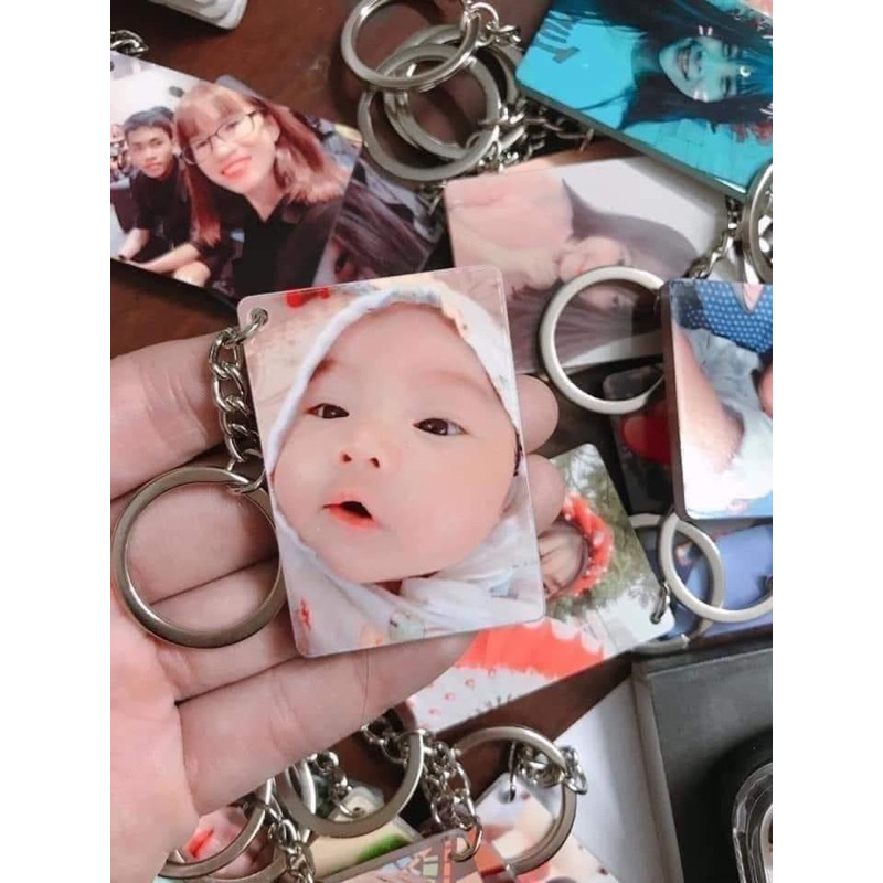 Móc khóa mica in 2 mặt theo yêu cầu