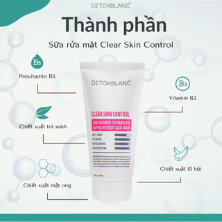 [Chính hãng]Sữa rửa mặt sinh học detox blanc 150ml [detoxblanc.vietmycosmetic]