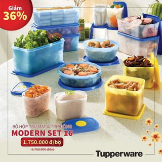 Set MODERN 16 Tupperware giá rẻ