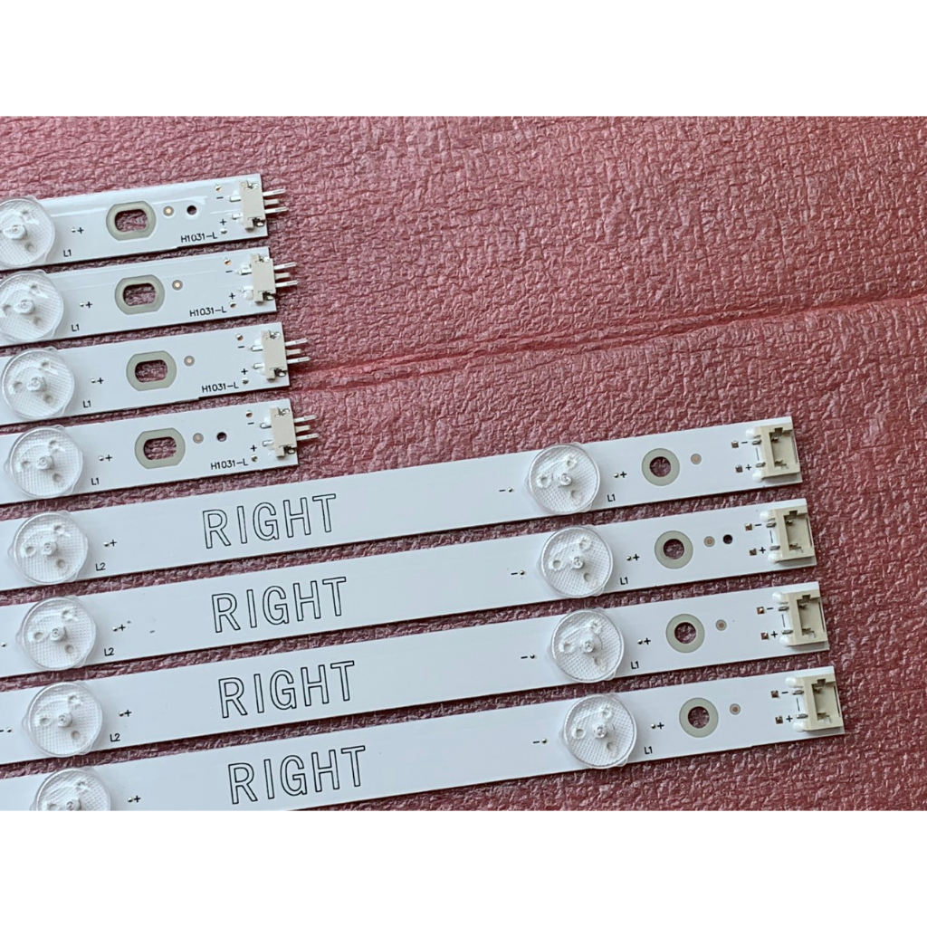 THANH LED TIVI LG49UM7300 49UM7400 49UM7300PTA 49UJ633T HÀNG MỚI 100% BỘ 4 THANH 5 BÓNG + 4 THANH 4 BÓNG MỖI BÓNG 3V