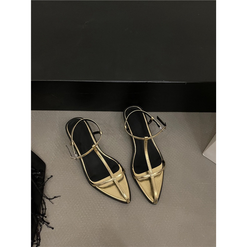 Sandal Mũi Nhọn Dây Mảnh Đế 3p New Đi lùi 1 size Sẵn