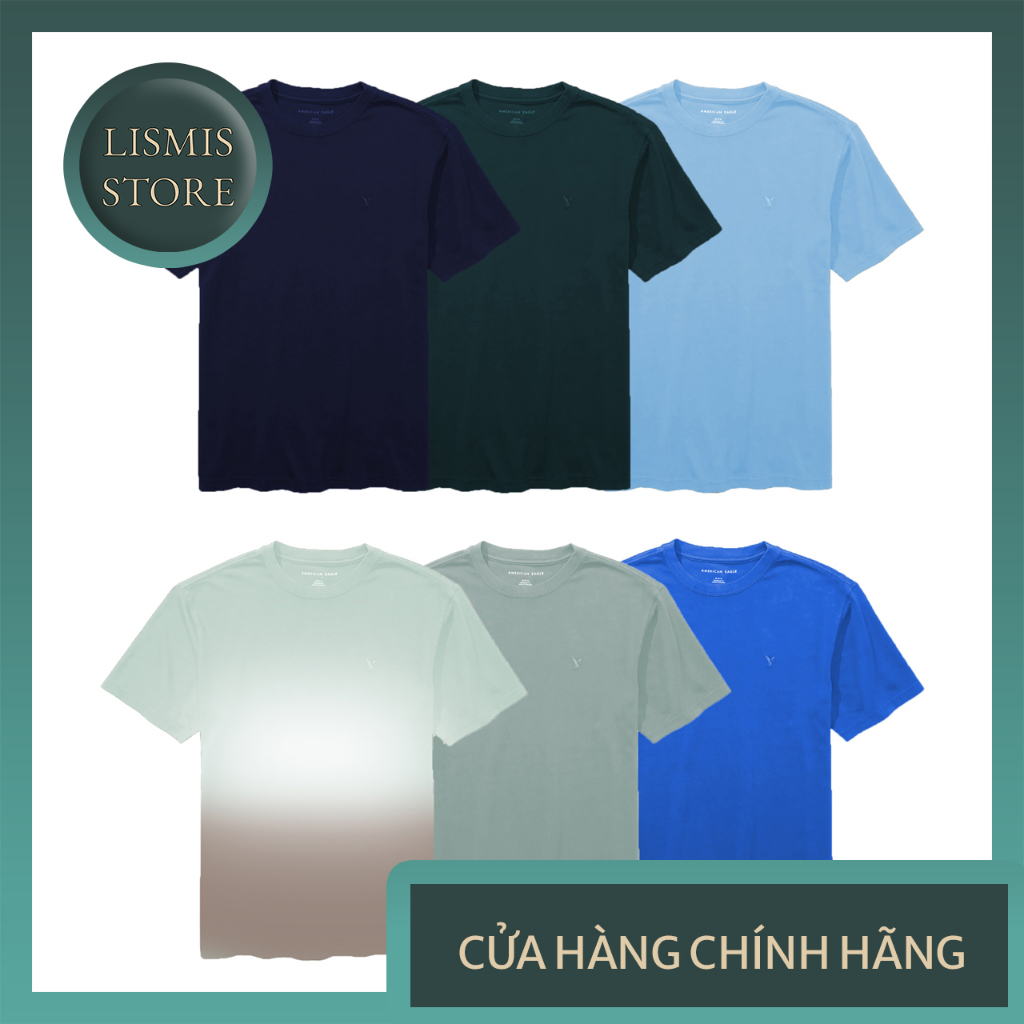 Áo phông American Eagle unisex nam nữ chính hãng. Áo thun AE Mĩ basic, trẻ trung, thoáng mát, thoải mái mùa hè 2023