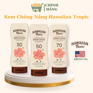 [NHẬP MỸ - AUTH - ĐỦ BILL] Kem Chống Nắng Toàn Thân - Dưỡng Da Lotion Thuần Chay HAWAIIAN TROPIC 236ml