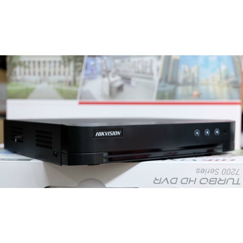 Đầu ghi Hikvision 7204HUHI - M1/E 4 kênh 5Mp/2K+ hỗ trợ camera có mic hàng chính hãng