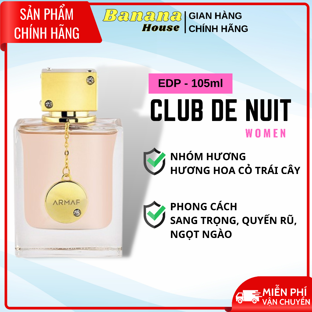 Nước Hoa Nữ Chính Hãng Thơm Lâu Club De Nuit Women EDP 105ml Cô Nàng Kiêu Sa